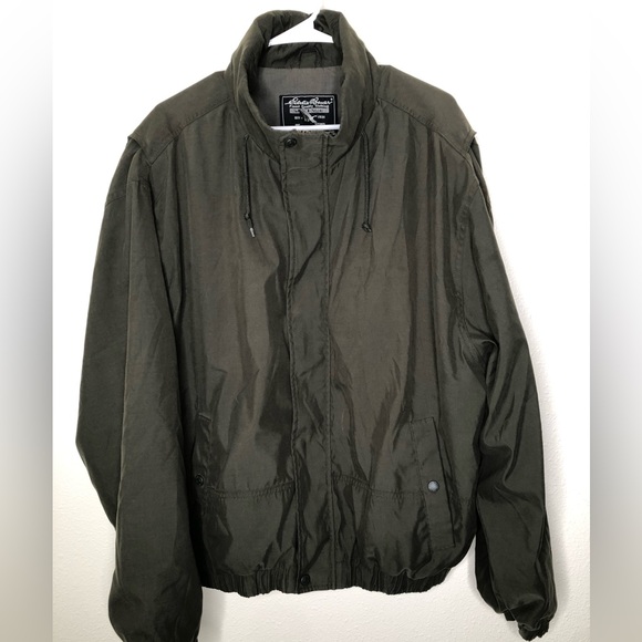 Eddie Bauer Bomber Jacket—XL— Military Green - Picture 1 of 7